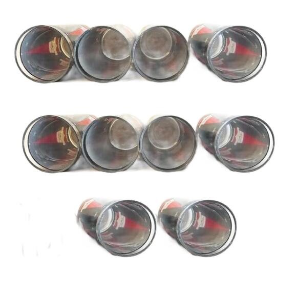 Mid Century Holt Howard Libby SANTA Glasses, Santa Tumblers, Set of 10 - Picture 5 of 11